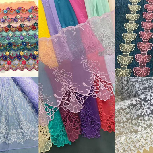 Il taglio del pizzo in maglia da ricamo è ampiamente utilizzato in tutti gli aspetti della vita