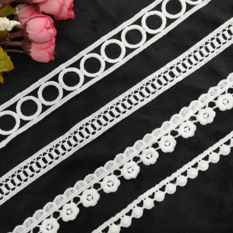 Customized White Milk Silk Embroidery Lace Vintage Chemical Lace For Wedding Dresses Shoes And Other Clothing Accessories Customized White Milk Silk Embroidery Lace Vintage Chemical Lace For Wedding Dresses Shoes And Other Clothing Accessories