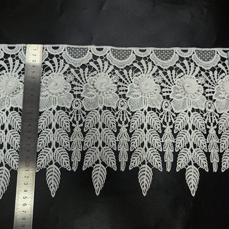 Manufacturer Wholesale Hot Sale 100% Polyester Fabric Flower and Bird Pattern Embroidery Lace Fabric