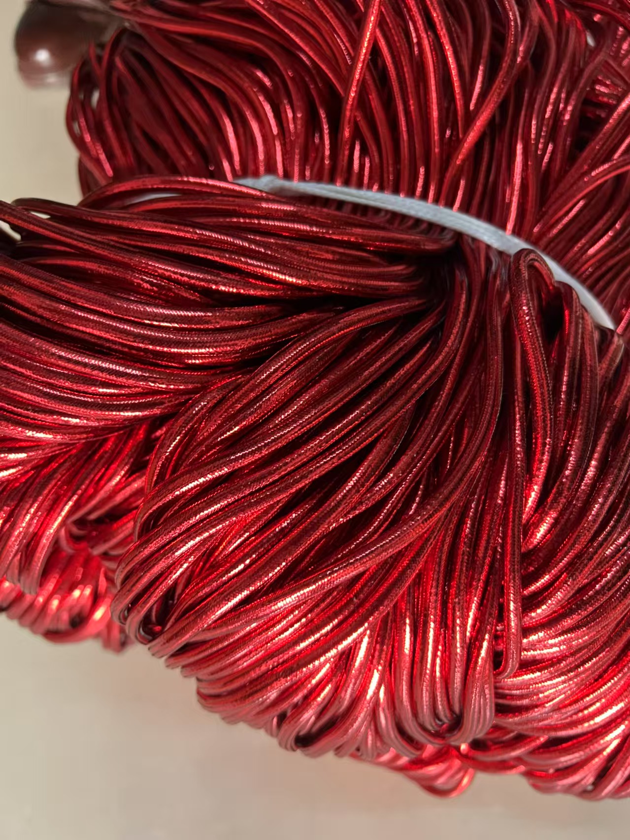 5mm Colorful Metallic Polyester Rope Jewelry Thread Metallic Cords Rope