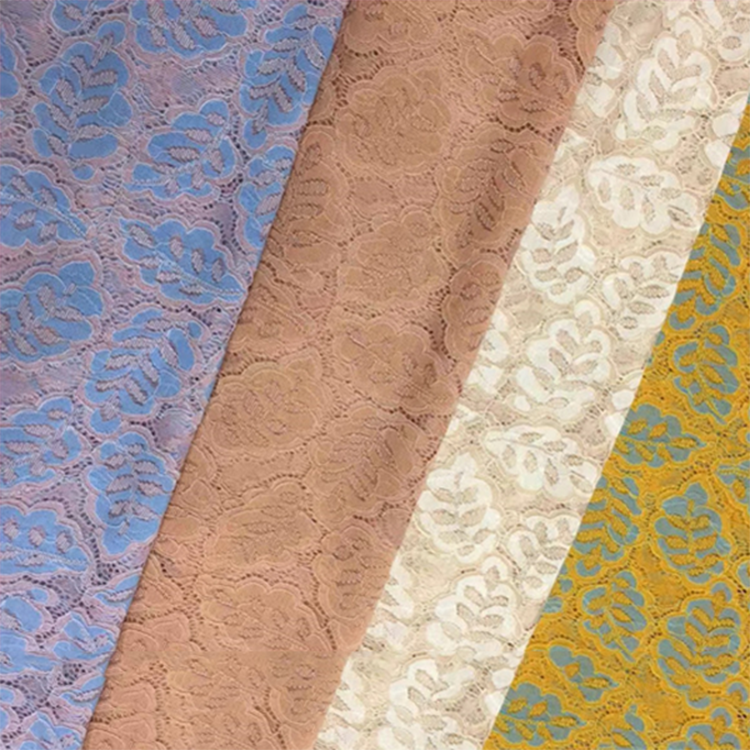 Nuovo design in tessuto in nylon colorato all'ingrosso per abito da donna