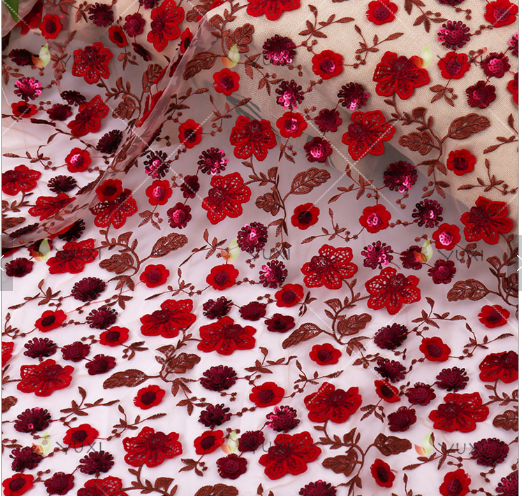 2018 Hot Sale Embroidery Trimming TC Lace for Woman Dress